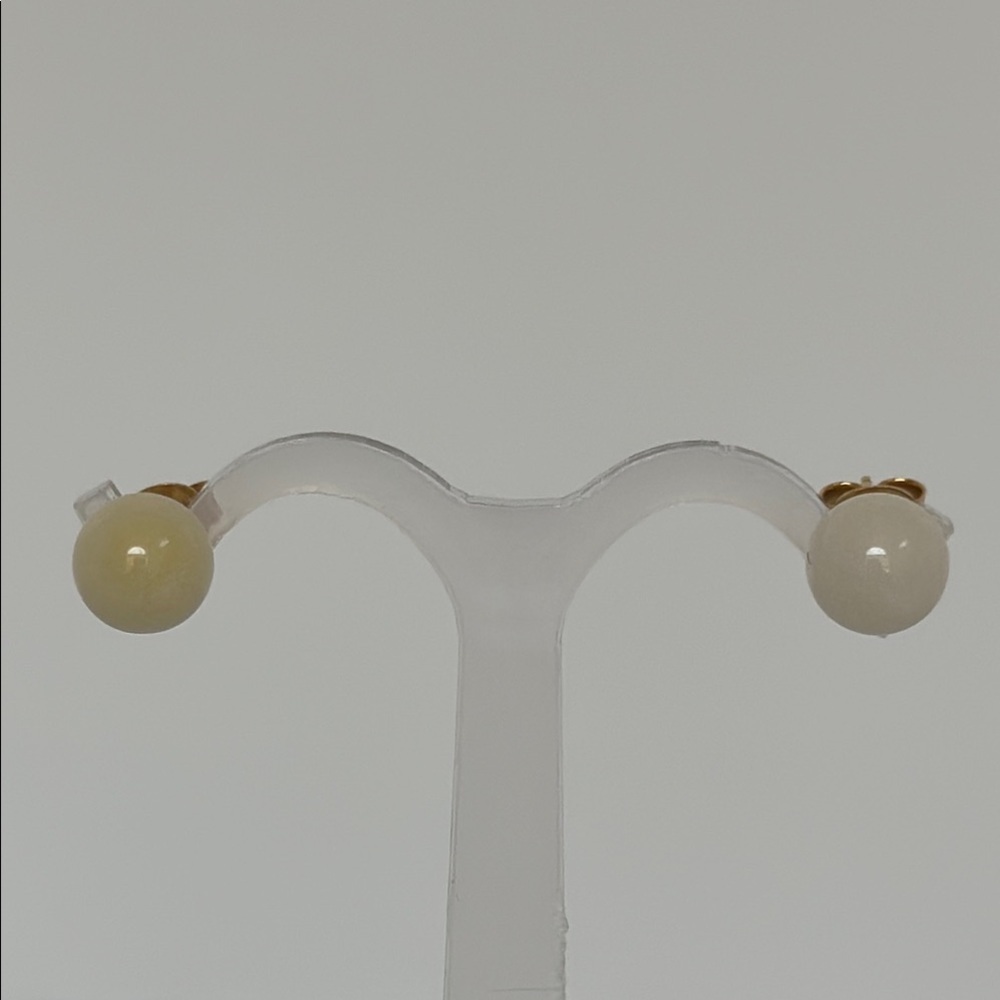 14k real solid gold AGATE stones Earrings